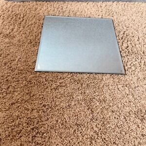 Hobby Lobby Square Beveled Mirror Candle Plate Vanity Tray 12.91in Silver